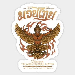 Muay Thai Boran Sak Yant The Garuda Sticker